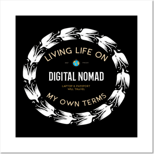 Digital Nomad Living Posters and Art